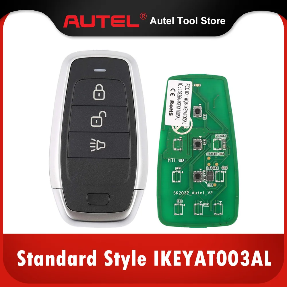 

AUTEL MAXIIM IKEY Standard Style IKEYAT003AL 3 Buttons Independent Smart Key (Lock/ Unlock/ Panic)