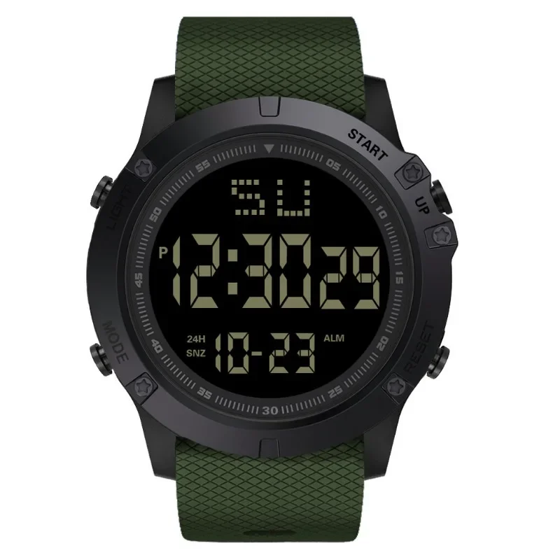 Men Sport Watch Multifunction Cadet Combat Watches Waterproof Luminous LED Digital Kids Big Dial Student Electronic Watch