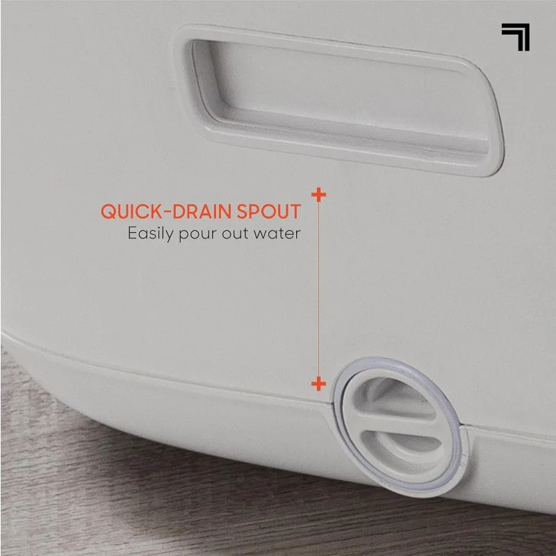 Sharper Image Spahaven Foot Bath Deluxe - Heat, Bubble Jets, Massage Rollers, Pumice Stone Foot Scrubber, Foot Soaking Tub