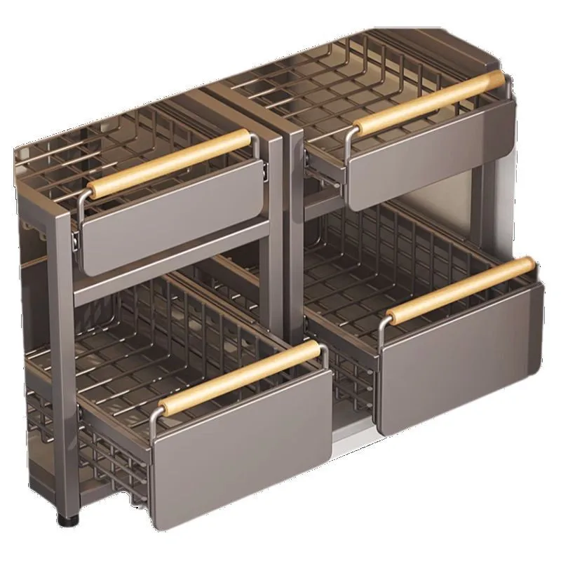 

Pull-out, shelf, kitchen, household, multi-functional, storage artifact