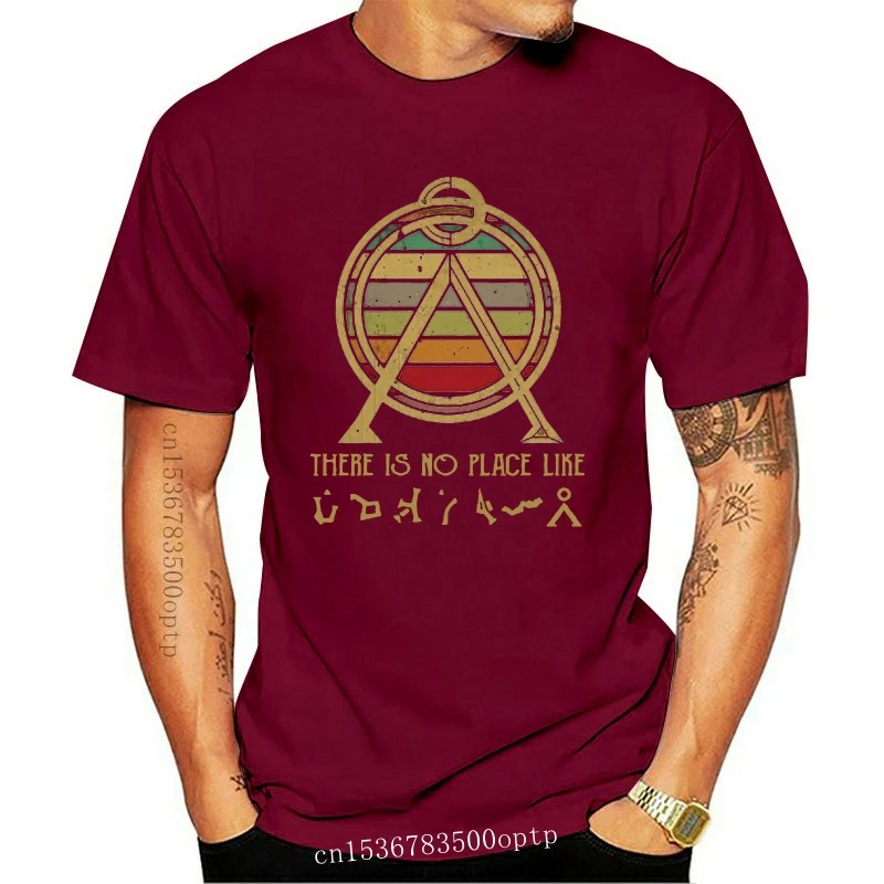 New Brand Stargate Logo There Is No Place Like Shirt Summer Men Short Sleeve T-Shirt