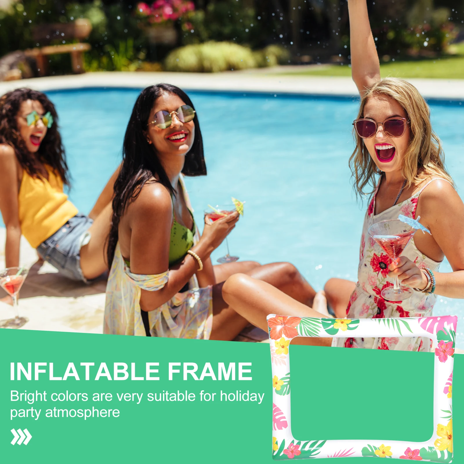 

Photo Frame Party Supplies Prop Selfie Roast Pig Decoration Summer Accessory Hawaii Supply Pvc Booth Decorations Family