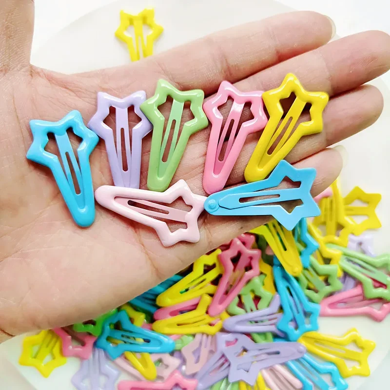 

Pet Dog Hairpin Metal Candy Color Small Puppy Cat Hair Clips Meteor-shaped BB Clip Dog Grooming Hair Accessories