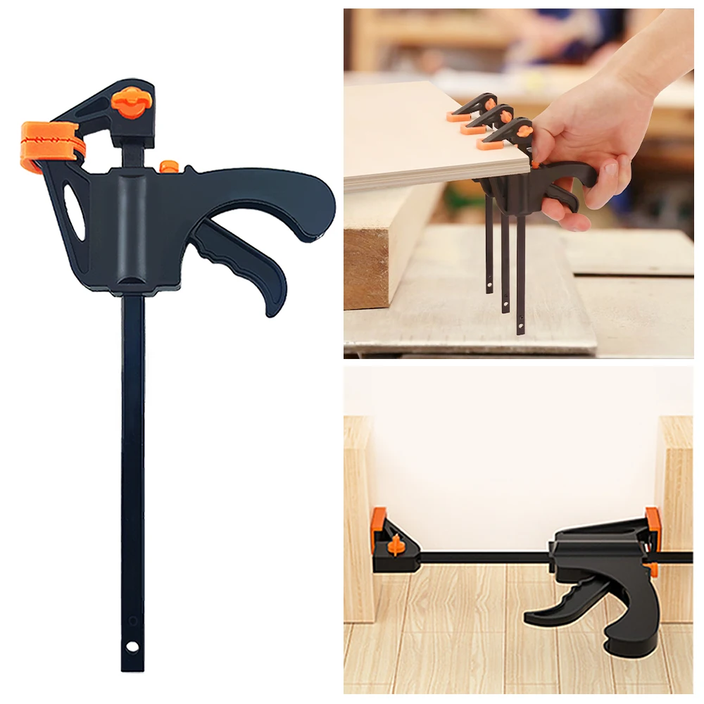 

4-inch F Woodworking Fixture Wooden Board Glass Fixing Clip Quick Fixing Tool Portable Clamping 1/5/10pcs