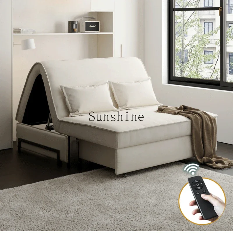 Modern electric sofa bed multifunctional expansion bed folding dual-purpose