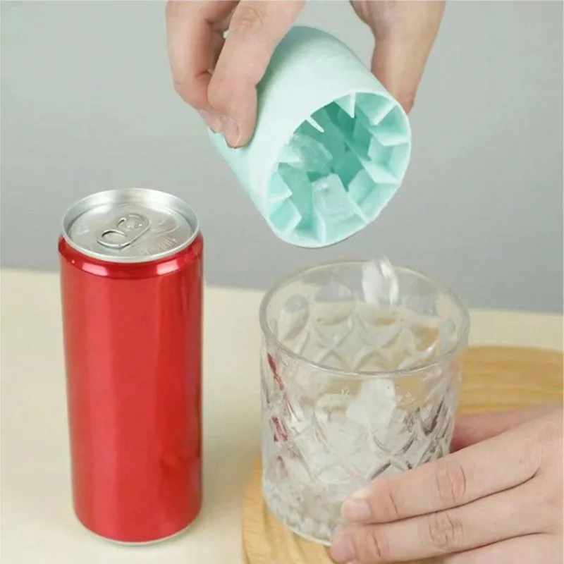 Mini Silicone Ice Cube Mold Round Ice Bucket Ices Storage Box Household DIY Refrigerator Freeze Ice Maker Creative Barware Tools