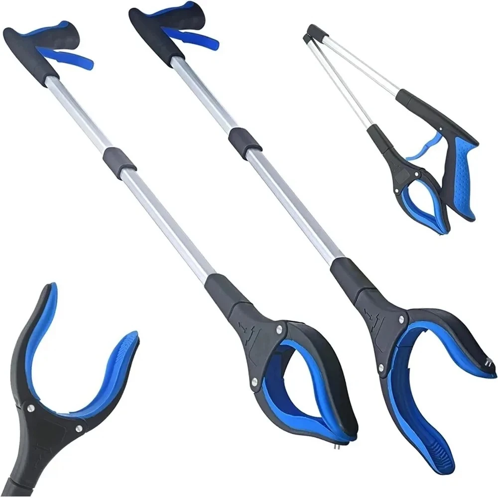 Elderly Garbage Picker Gripper 32 Inch 360 Degree Rotating Clip Lightweight Heavy Duty Grabbing Tool