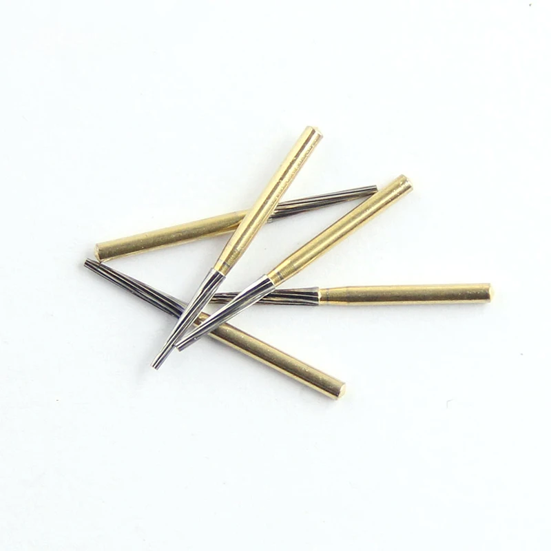 5pcs Dental Tungsten Carbide Burs FG 7205 Flat End Taper Dentistry Grinding Drills High Speed Triming Finishing Dentists Tools