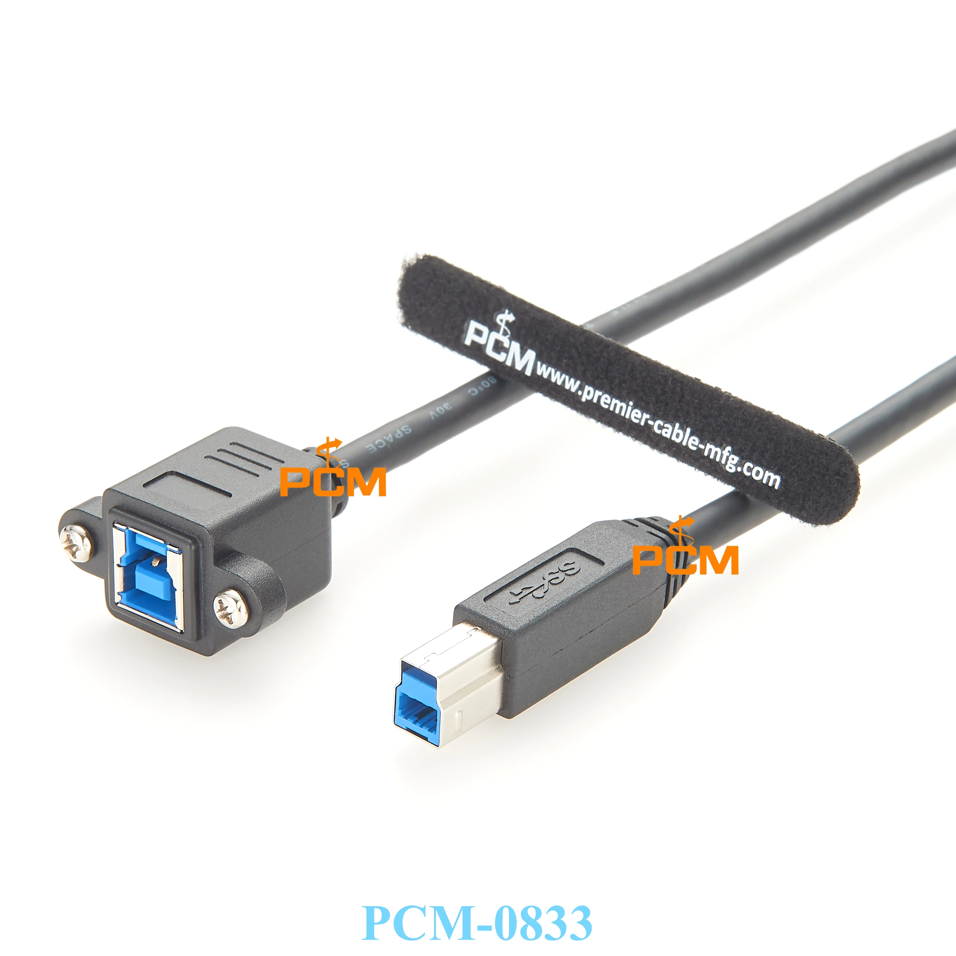 USB 3.0 B male to female panel mount cable USB Type B Connector SuperSpeed Port USB Printer Connector USB Square Connector