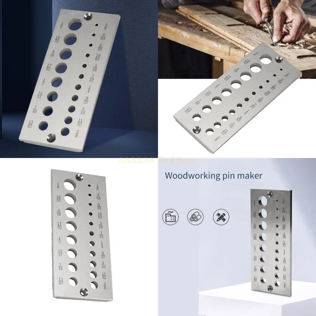 Pelat baja A2BE dengan lubang dari 1/8 inci hingga 5/8 inci untuk kayu keras kayu