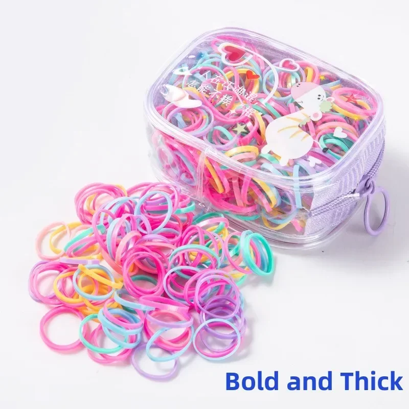 Hair Accessories Band Baby Bandeau Cheveux Scrunchies Tiara Disposable Rubber Band Girl Colorful Small Envio Gratis Zipper Bag