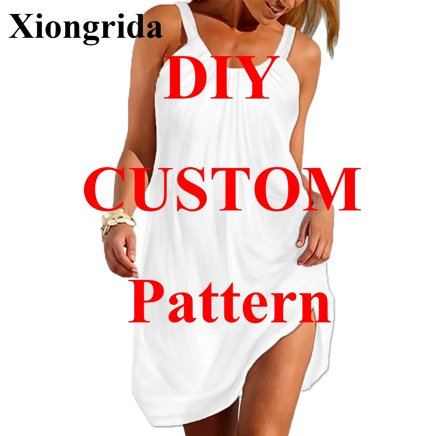 

3D Print DIY Custom Design Casual Sleeveless Dresses Women Vintage Tank Dress Summer Loose Sundress Outfits Vestidos
