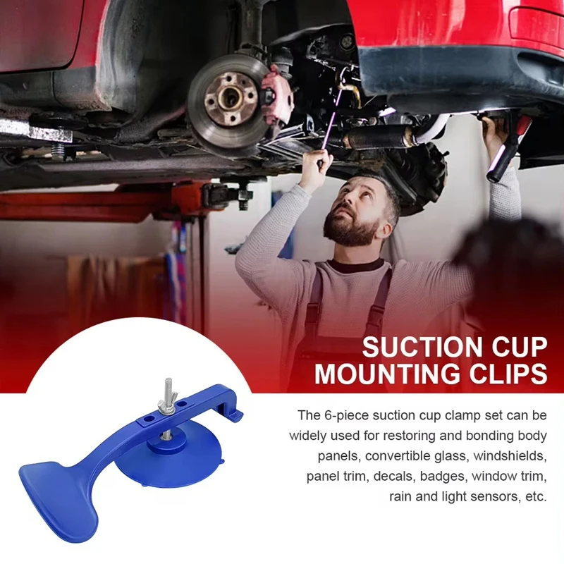 Class Clamps Kits For Car Convertible Glass Windshield Top Repairing Gluing Strong Adhesion Large Suction Cup Clamp Tool