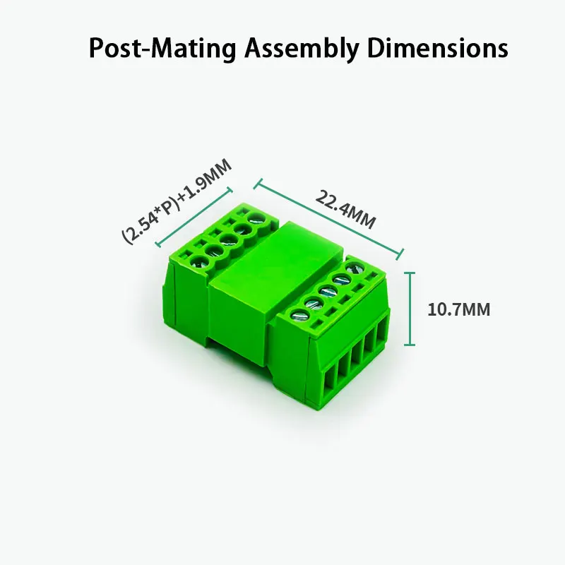 【Green Mini】2.54mm Mid-Air Mating Connector Set (2-24P) | Full Male/Female Pair | CE/PA66| 125V/4A for Medical/Automotive