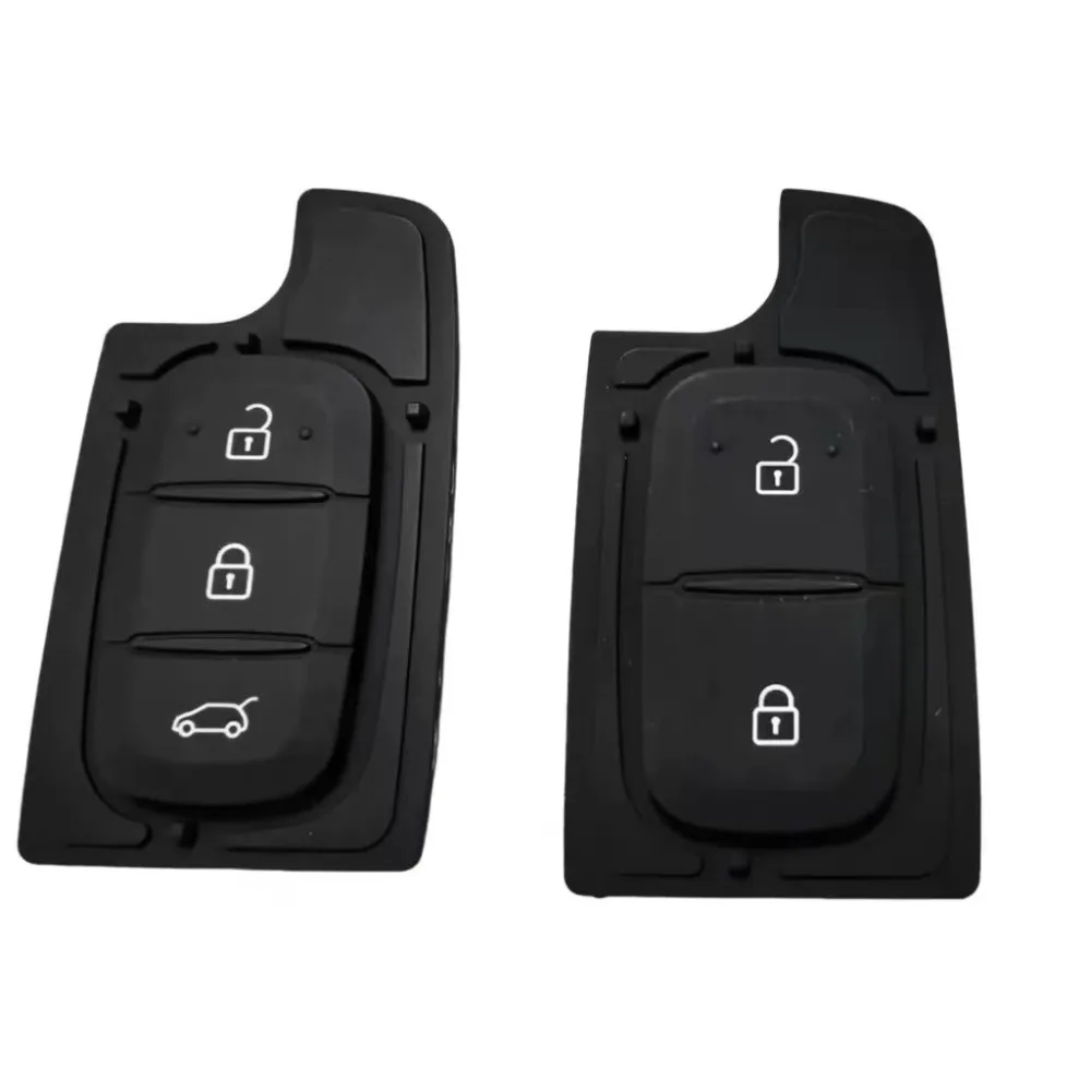 10 Stück 2-3-Tasten-Gummiknopfpolster für Renault Cilo Duster Captur Twingo Kwid Espace Arkana Schlüsselgehäuse, leeres Gehäuse für Fernbedienung – Detail 3