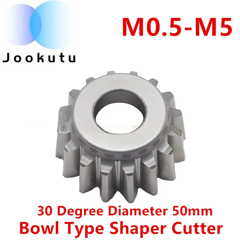 30 Degree Diameter 50mm M0.5 M0.6 M0.8 M1 M1.25 M1.5 M1.75 M2 M2.25 M2.5 M2.75 M3 M3.25 M4 M5 Bowl Type Shaper Cutter Uncoated