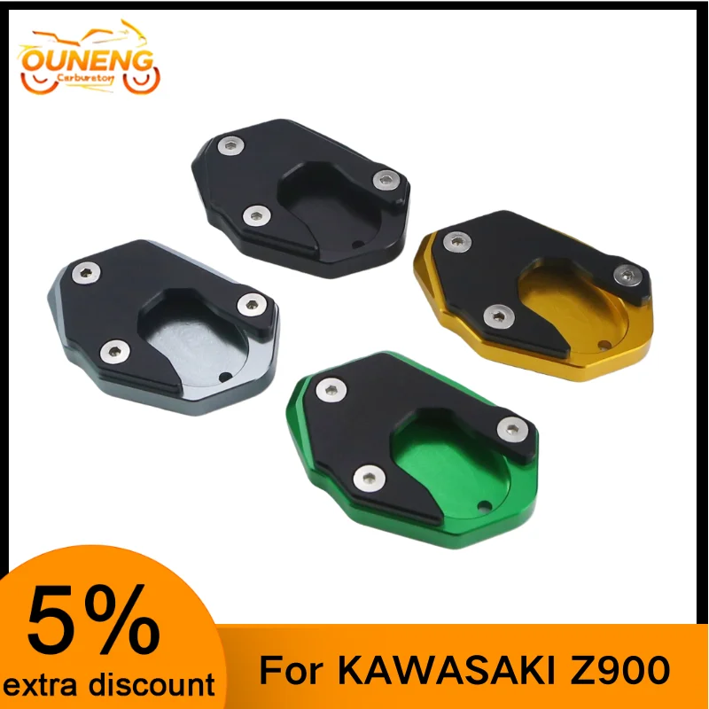 

Motorcycle Kickstand Foot Side Stand Extension Pad Support PlateFit For KAWASAKI Z900 Z900RS Z 900 RS Z 900 2017-2024