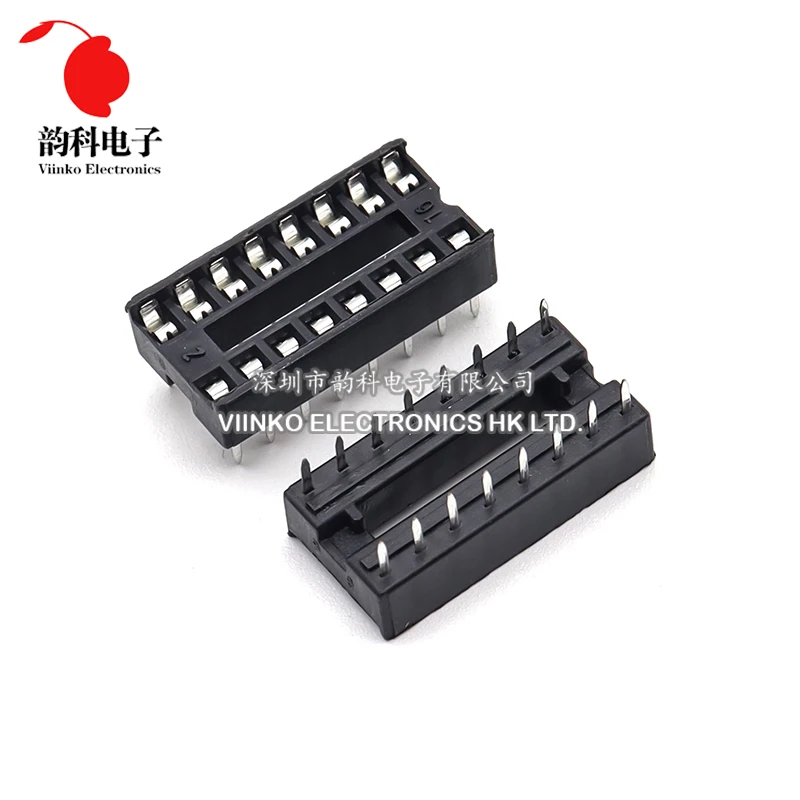 200PCS IC Sockets DIP6 DIP8 DIP14 DIP16 DIP18 DIP20 DIP28 DIP40 pins Connector DIP Socket 6 8 14 16 18 20 24 28 40 pin
