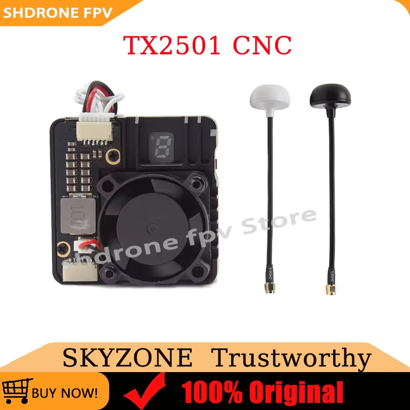 

SKYZONE TX2501 CNC 5.8Ghz 2.5W High Power VTX Video Transmitter with CNC Case and Fan for FPV Racing Professional Drone Parts