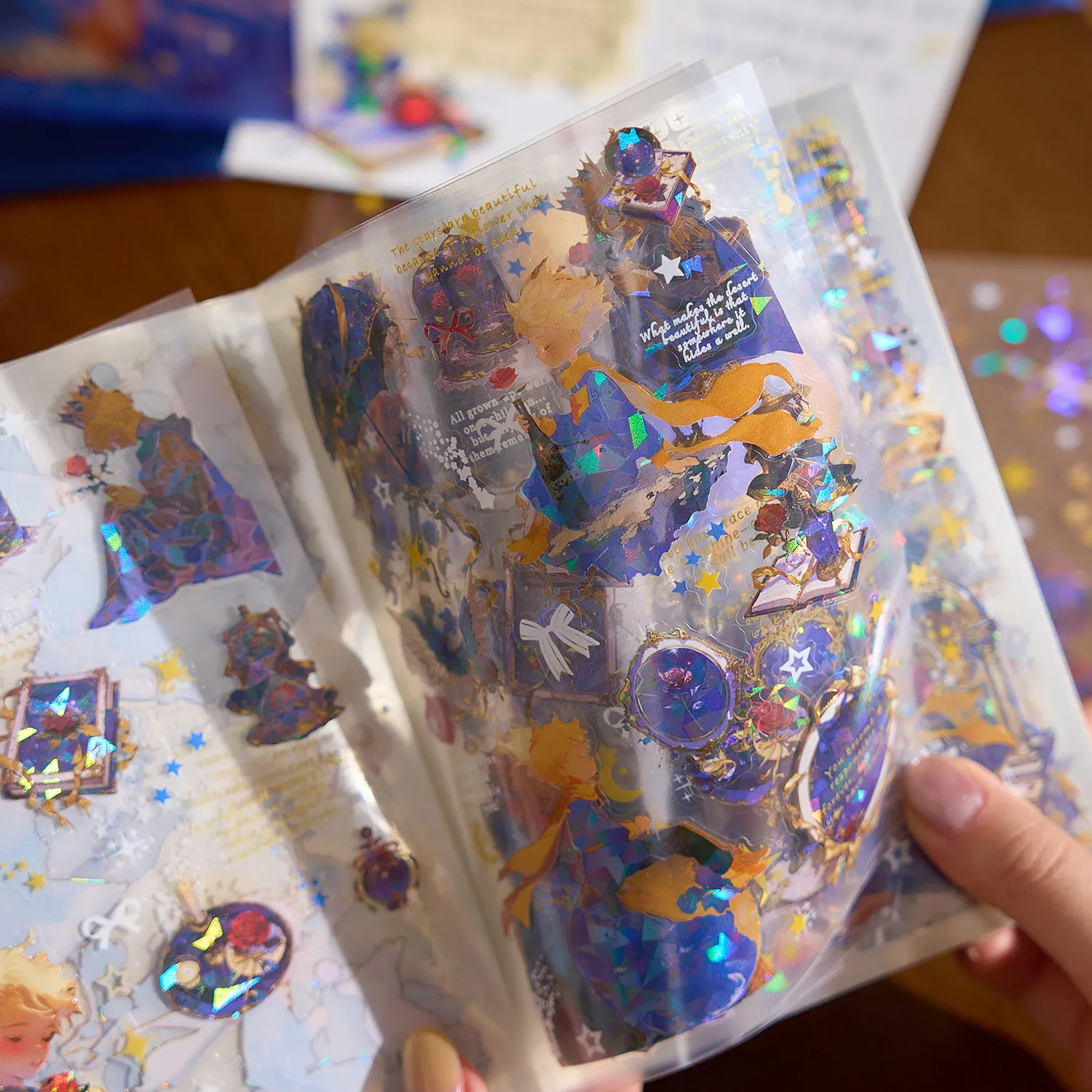 20-delige prinskarakters, lasershelllicht huisdierstickers, oproepkarakter handboek decoratie doe-het-zelf materiaal landschapsarchitectuur stickers