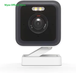 WYZE Wi-Fi  Camera V3 Pro 2K  Colorful Night Vision, Edge Ai, Built-in Spotlight And Siren,Compatible With Alexa Google