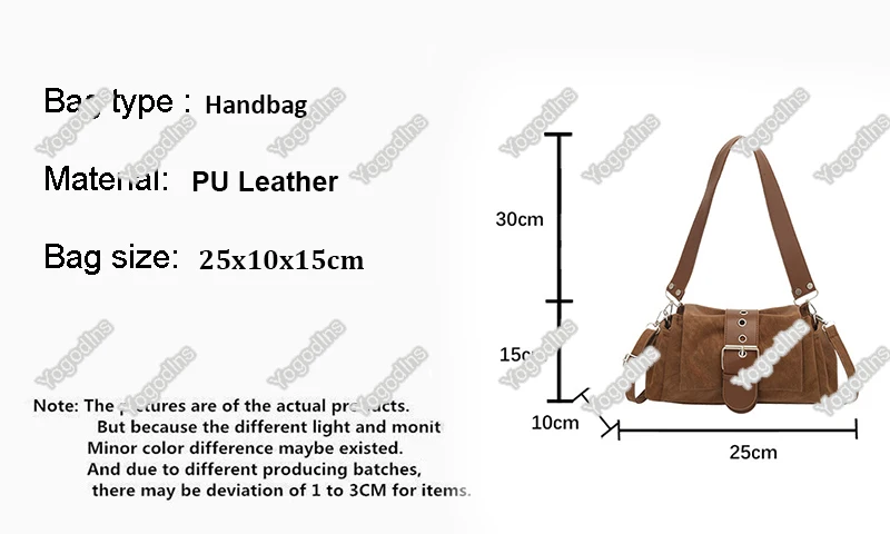 Damen-Achseltaschen aus Kunstwildleder, modische, geraffte Damen-Umhängetasche, Damenhandtasche, kleine Unterarmtasche, Bolsa Feminina – Detail 2