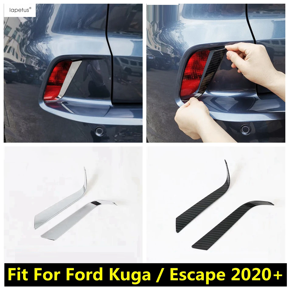 

Rear Bumper Fog Light Lamp Eyebrow Eyelid Decoration Cover Trim For Ford Escape / Kuga 2020 -2023 Accessories Exterior Refit Kit