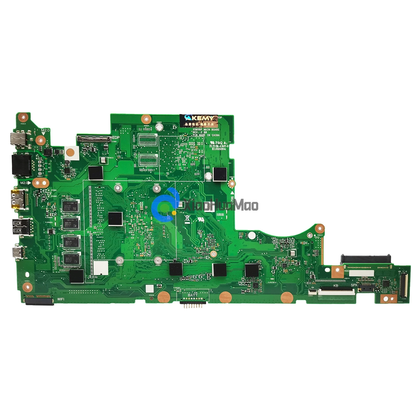 Imagem -04 - Placa-mãe do Portátil para Asus Placa-mãe Processador Central a6 a9 4gb 8gb Ram Uma pm K505b X505b X505b X505ba A580b X505bab