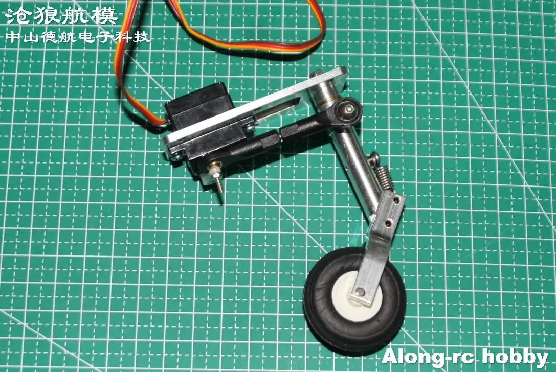 Carrello di atterraggio inginocchiato anteriore o posteriore da 70-90mm e giro con Servo 12g adatto per modelli RC aereo RC EDF JET Plane parte fai