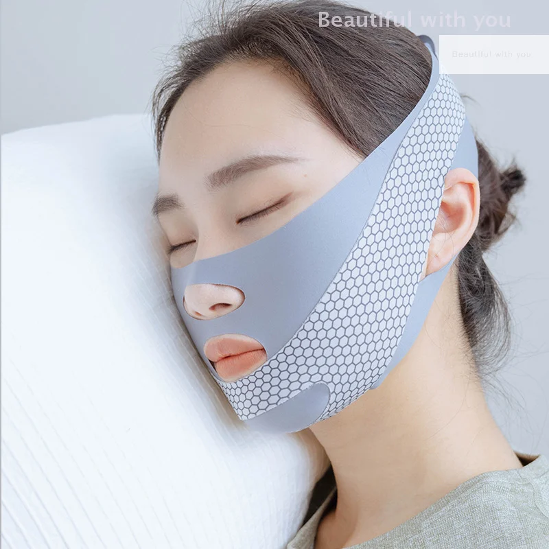 

Face-Lift With Sleep Face V Shaper Facial Slimming Bandage Relaxation Shape Lift Reduce Double Chin Face Thining Band Massage