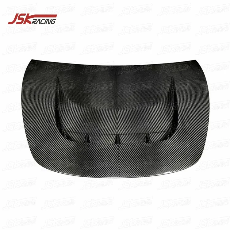 High Quality Dry Carbon Fiber Hood for 2016-2019 Tesla Model 3 Car Parts Cover Modified Upgraded Robot Style V Weave