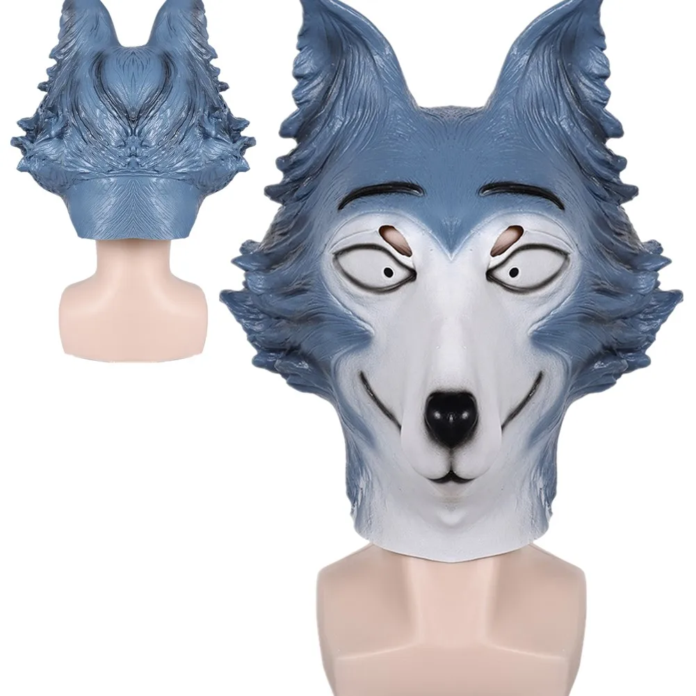 Headwear Mask Legosi Cosplay Latex Masks BEASTARS Helmet Masquerade Party Costume Halloween Props Gifts for Adult