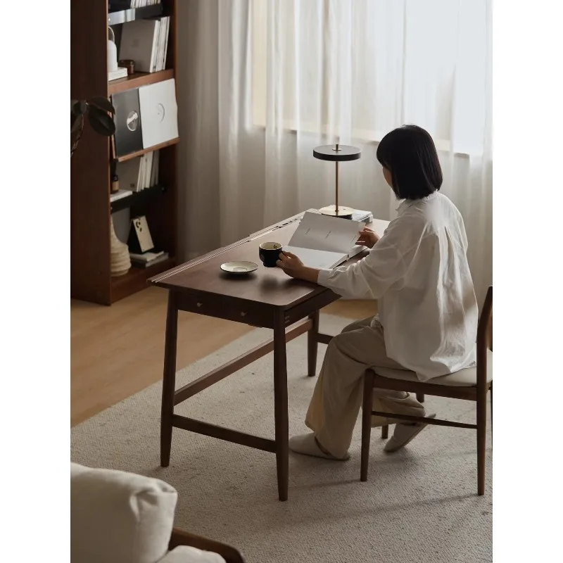 مكتب ذكي حديث، تخزين كبير، حزام مكتب من الخشب الصلب #2