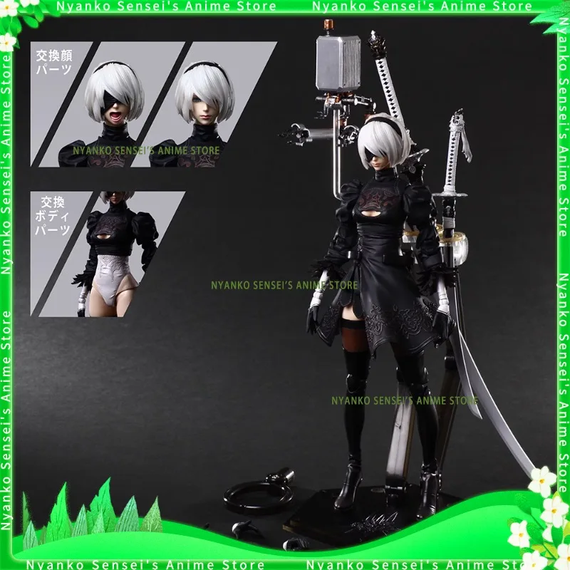 

In Stock PLAY ARTS PA Modified NieR:Automata 2B YoRHa No. 2 Type B DX Ver. 1/6 Posable Action Figure Anime Models Collectible