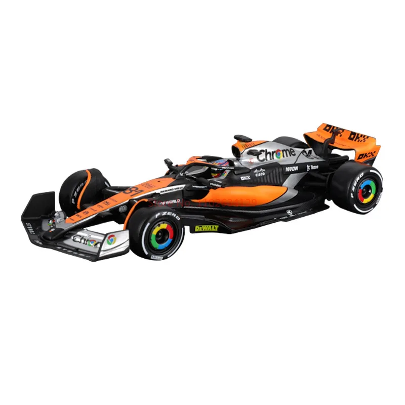 Bburago 1:43 F1 Mclaren Mcl60 #4 Lando Norris #81 Oscar Piastri Formula Racing Alloy Model Toys For Adult Collectible Gifts