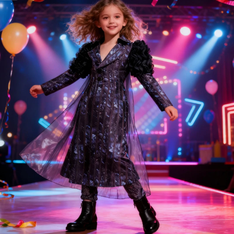 

Костюм Эльфаба для девочек из трех предметов, карнавальный костюм хорошей ведьмы, платье волшебника с оборками, детские карнавальные нарядные наряды Платье для дня рождения