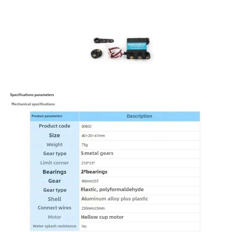Motor Parts, Robot Race MECDS-150 Servo