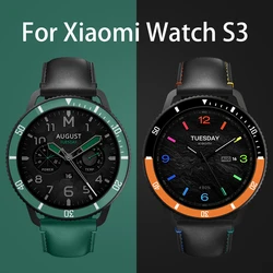 SIKAl TPU Bumper Case Anti Scratch stoßfeste Displayschutzfolie Ersatzlünette für Xiaomi Watch S3 Smart Watch Case