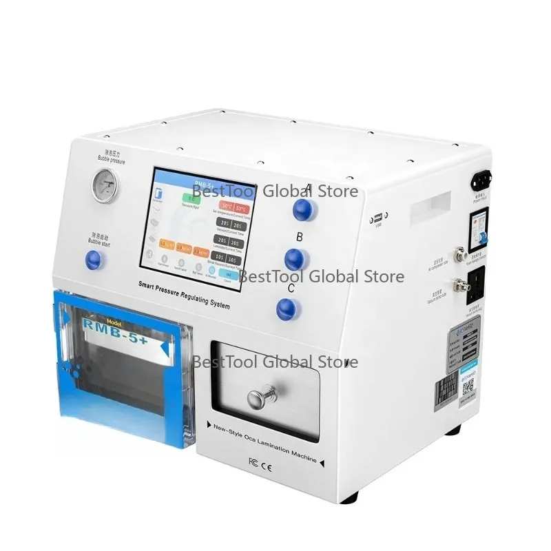 FOR-WARD New RMB-5+ LCD Laminating Machine AutomaticOCA BubbleRe-moval Lamination Machine Sm-art Pressure Regulate Mobile Repair