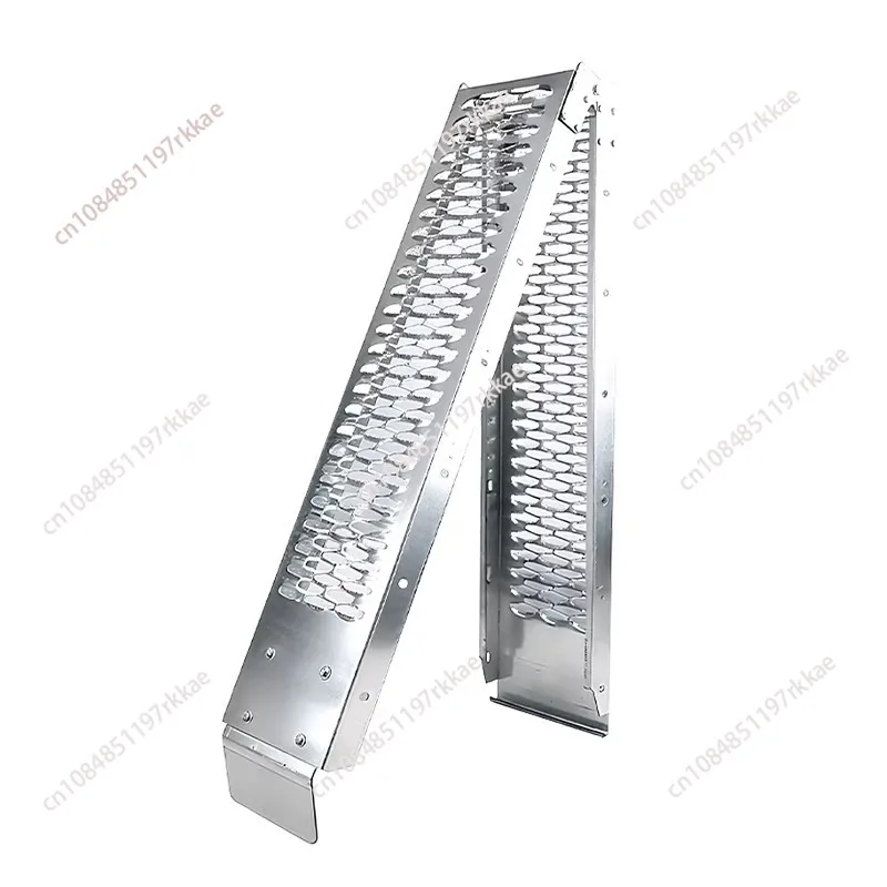 Folding Motorcycle Loading Ramp Anti-Slip Board for Truck Trailer Transport Cargo Ladder Slope Step Rack