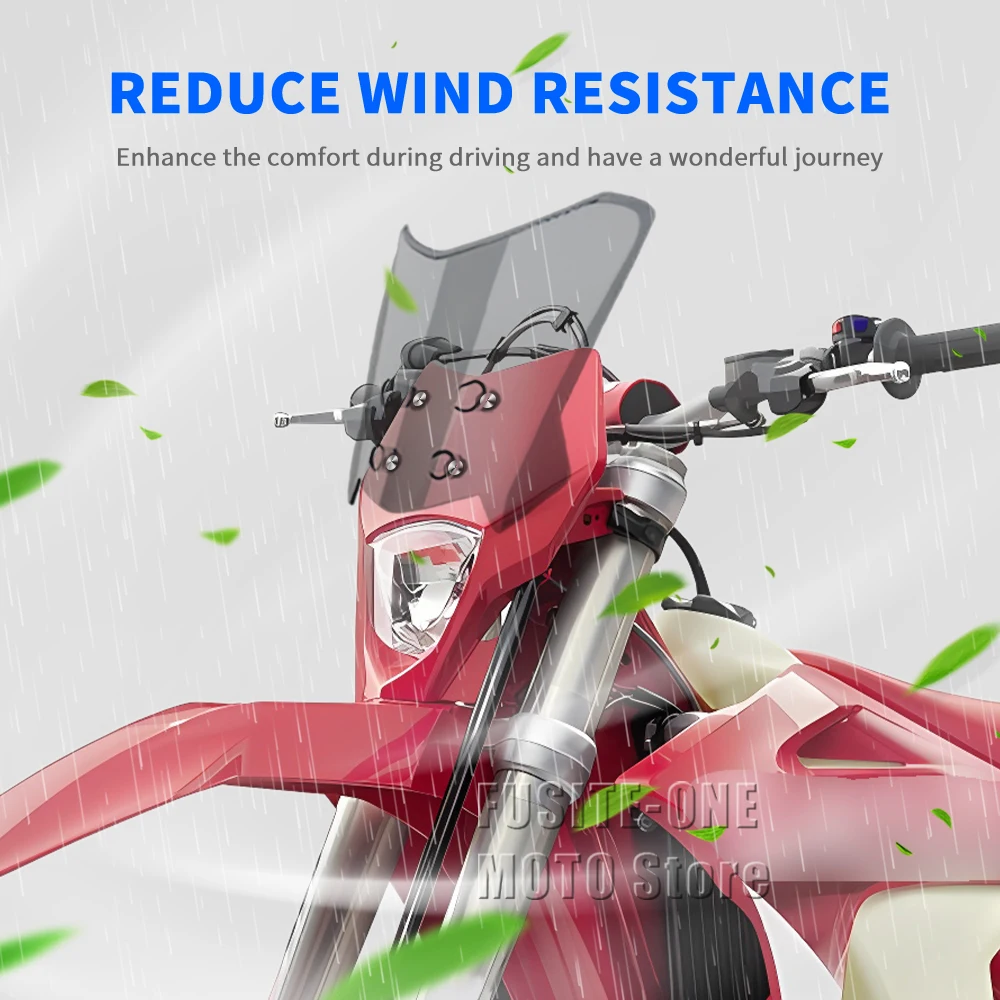 

For GASGAS EC 250F EC 300 EC300 EC250F motorcycle adventure windshield extension style Windscreen Wind Deflector Screen