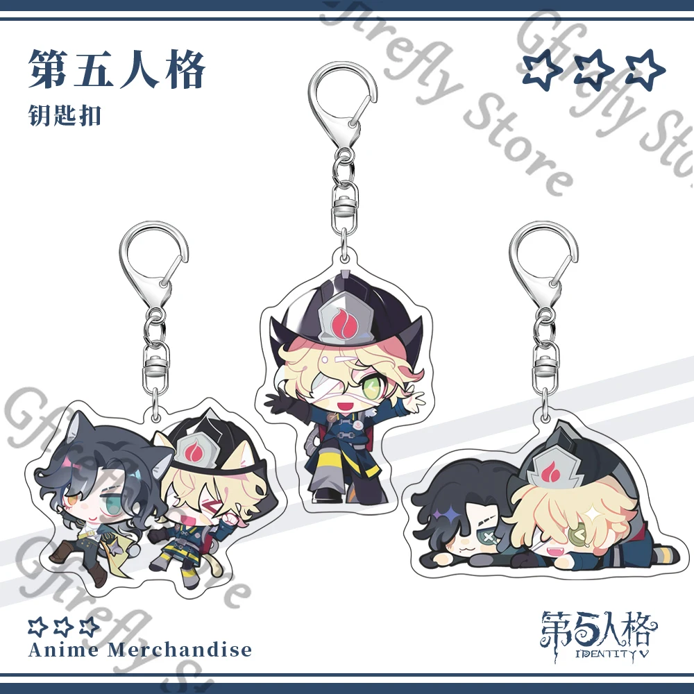 

Pendant Creativity Identity Ⅴ Anime Bag Keyring Hanging Drop Acrylic Strap Keychain Florian Brand Two-sided Interlayer Gift