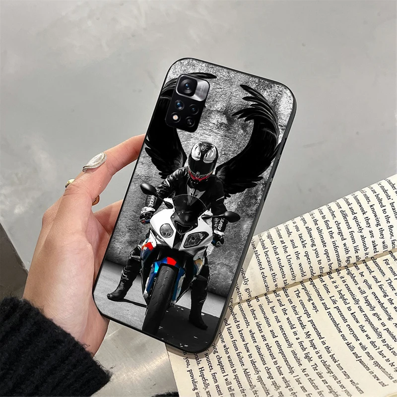 Phone Case For Xiaomi Redmi note 13 12 Pro 11S 11 10 Pro 10S 12S Redmi 10 13C 9C Moto Cross Motorcycle Sports Case