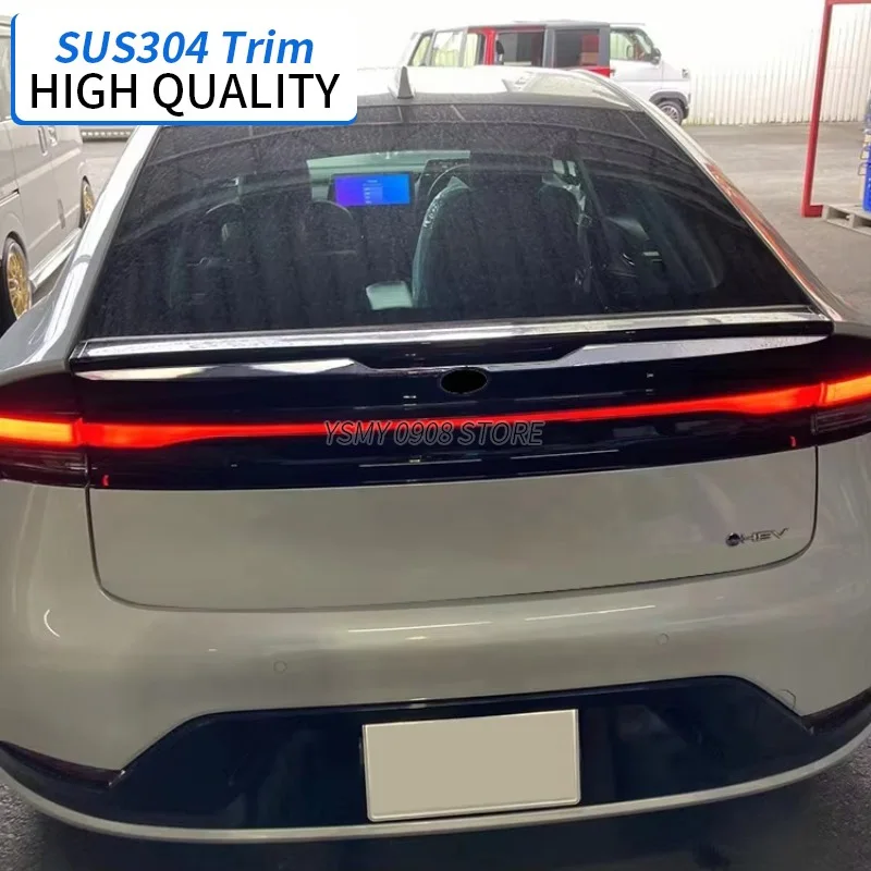 

2 шт., задняя эмблема из нержавеющей стали, хромированная накладка для Toyota Prius 60 2023 2024, высококачественные внешние аксессуары для автомобиля