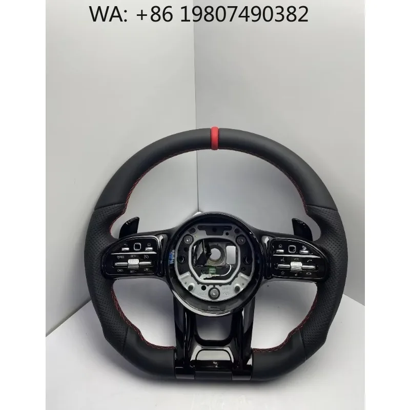 

Premium Leather Racing Steering Wheel Custom Modified Upade Trim Fit GT CL CLS CLA A E S C36 G63 C43 W202-W213