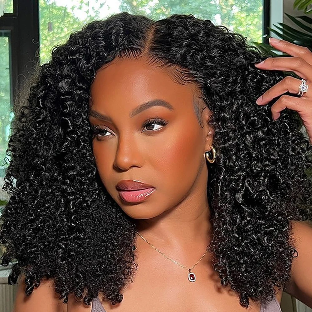 

Deep Wave Bob Wig Human Hair Lace Front Wigs 100% Human Hair Wigs 13X4x1 Transparent Lace Frontal Bob Wigs 8-14 Inch For Women