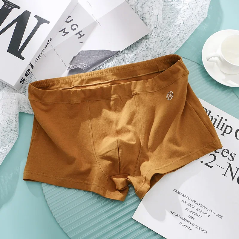 Calzoncillos Boxer sexis para hombre, ropa interior holgada de algodón, calzoncillos Boxer de cintura media, ropa interior transpirable con absorción de humedad, bragas elásticas