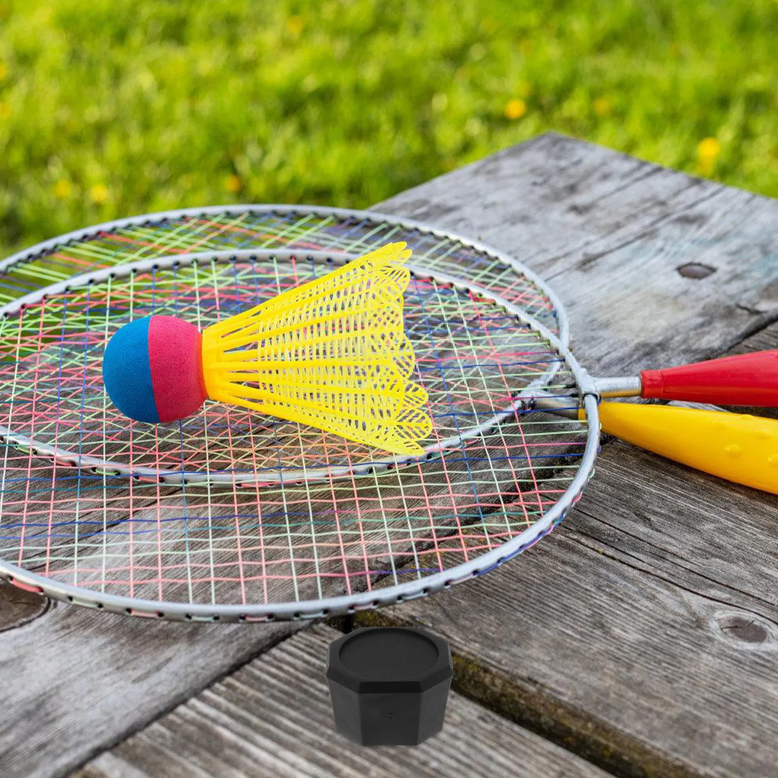 

Tennis Racket Bottom Cover Plastic End Cap Wear-Resistant Non-Slip Grip Compatible with All Racket Models Protective Sports