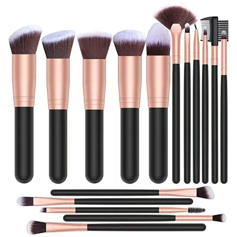 Ferramentas presente de natal 14 pçs pincéis de maquiagem conjunto macio macio fundação blush pó sombra mistura cosméticos femininos beleza