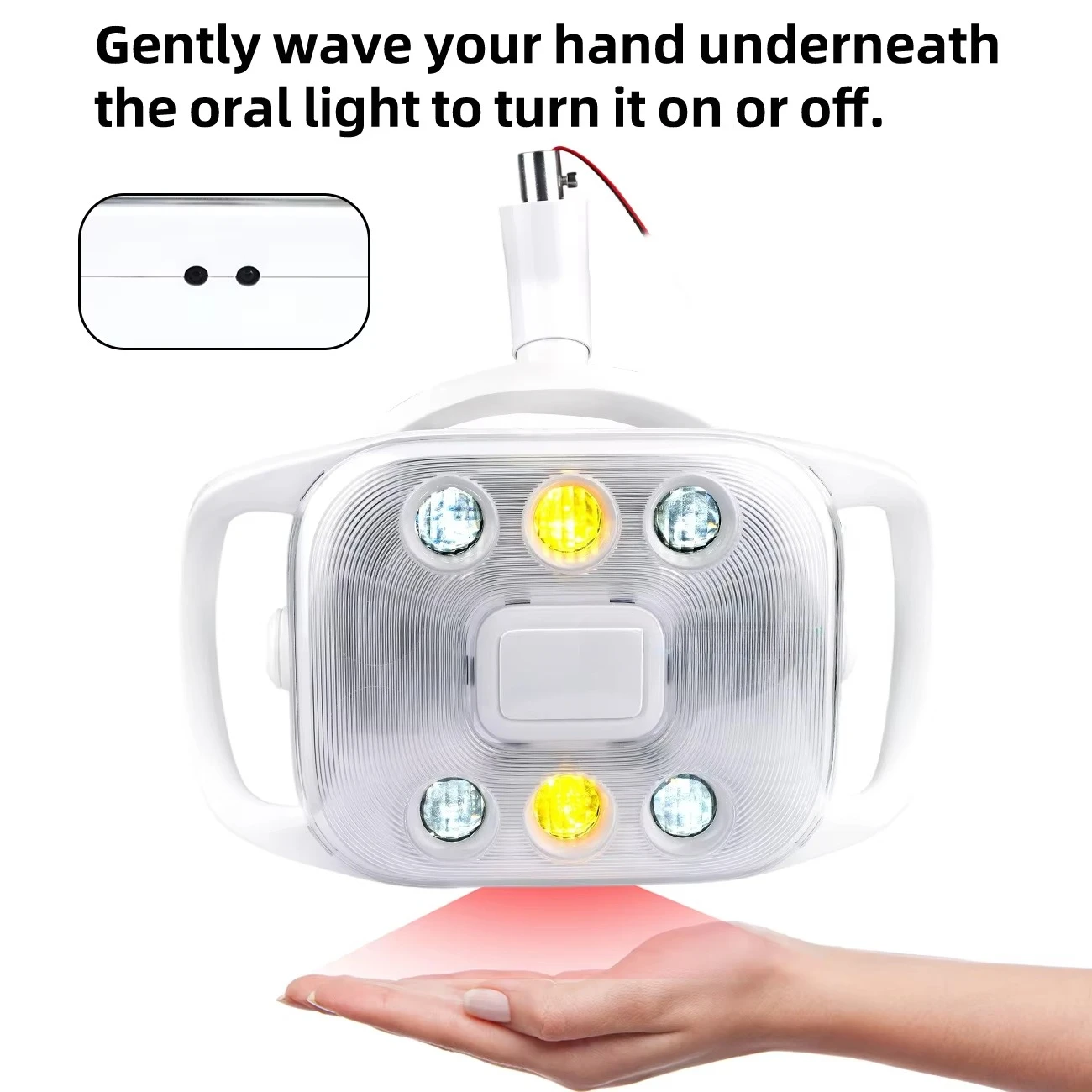 Electric 6 LED Oral Lamp for Dentistry Sensitivity Chair Unit with Power Source for Clinics